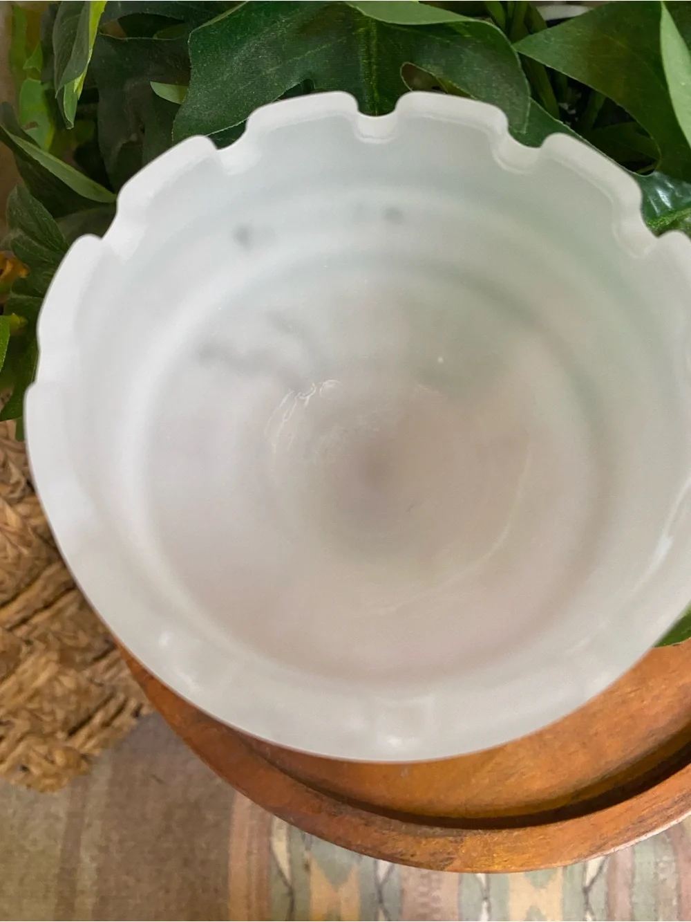 Partylite Frosted Glass Satin Pedestal Fairy Lamp Base Only Clairmont Cottage